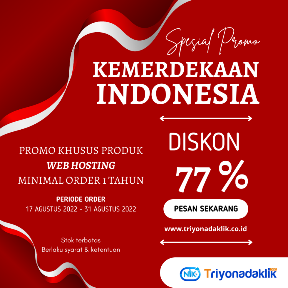 Promo Kemerdekaan Web Hosting Selama Agustus 2022 Diskon 77% ...