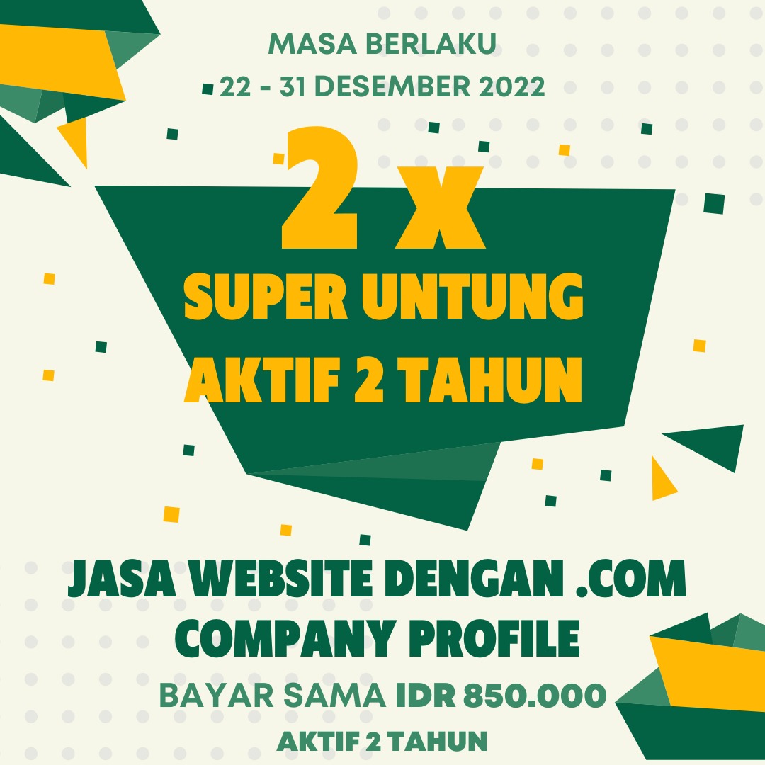 Promo Akhir Tahun Lebih Baik Triyonadaklik Jasa Membuat